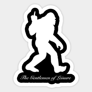 The Gentlemen of Leisure. Sasquatch Middle Finger #2 Sticker